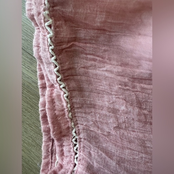 Umgee Pink Short Sleeve Embroidered Mini Dress Size S Spring Floral - Picture 4 of 10